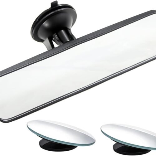 Car Rearview Mirror Glue Injection Suction Wide Angle Anti Splash Blind Spot
