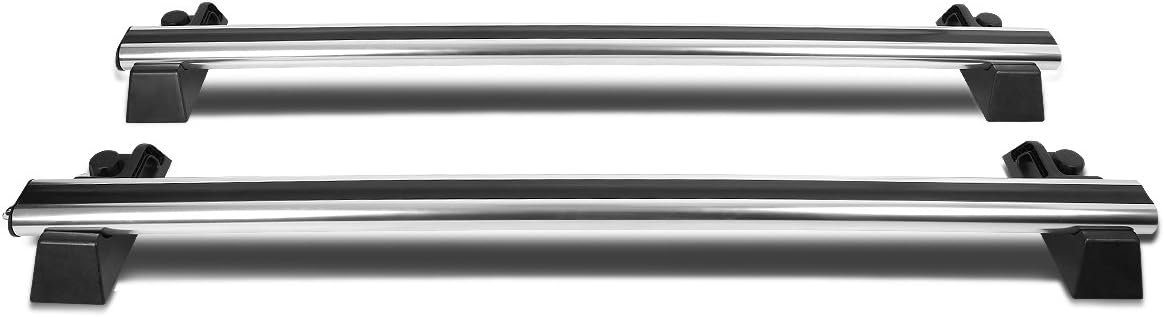 Roof Rack Crossbar Set High Strength Aluminum Rubber Boots Bolt On