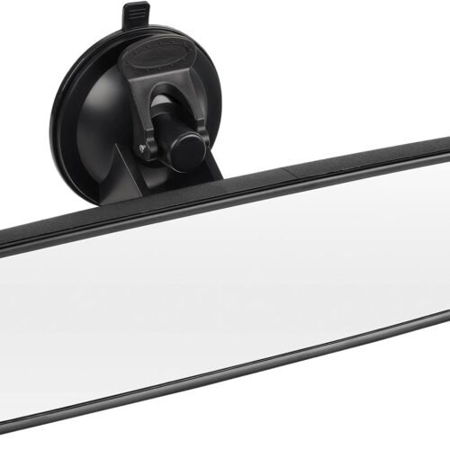 Car Rearview Mirror Flat Glass Fiberglass Composite Suction Cup Wide View