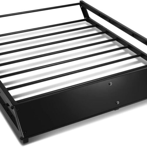 Rooftop Cargo Basket Tubular Frame Wind Fairing Heavy Duty Steel