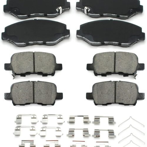 Brake Pad Set Low Dust Dual Layer Shims Noise Free Braking