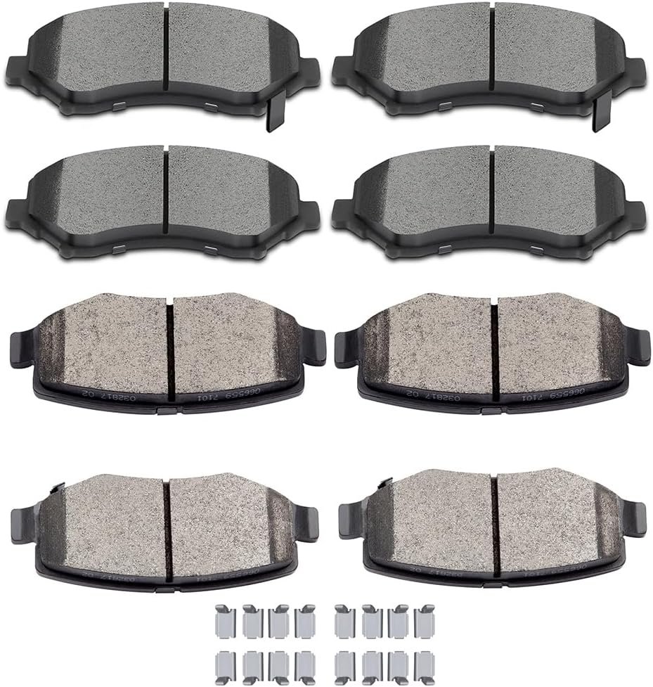 Brake Pad Kit Ceramic OE Formulations Slotting Design Quiet Operation