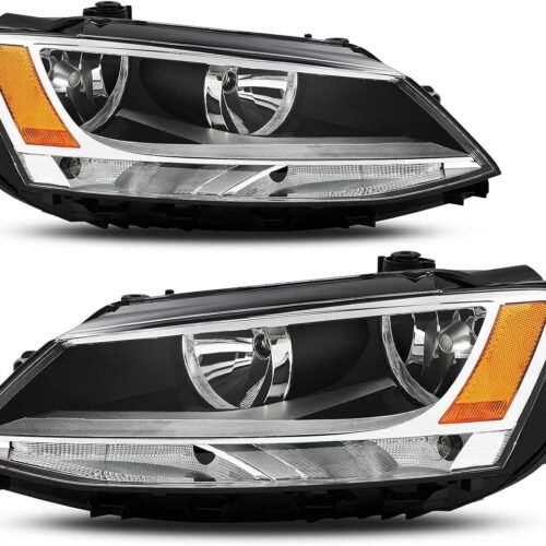 Headlight Assembly Pair Bolt On Plug And Play DOT SAE Compliant