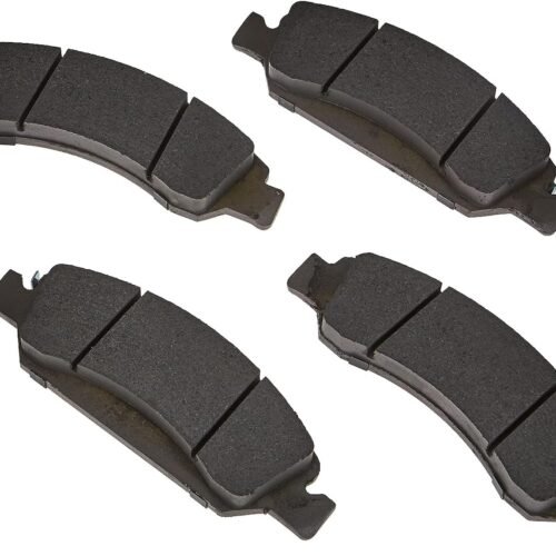 Brake Pad Set Ceramic Semi Metallic Organic Shims Slots Chamfers
