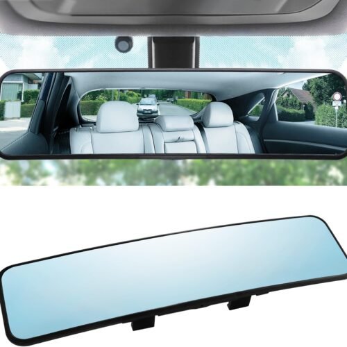 Car Rearview Mirror Curved Convex Clip On Anti Glare Wide View